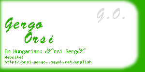 gergo orsi business card
